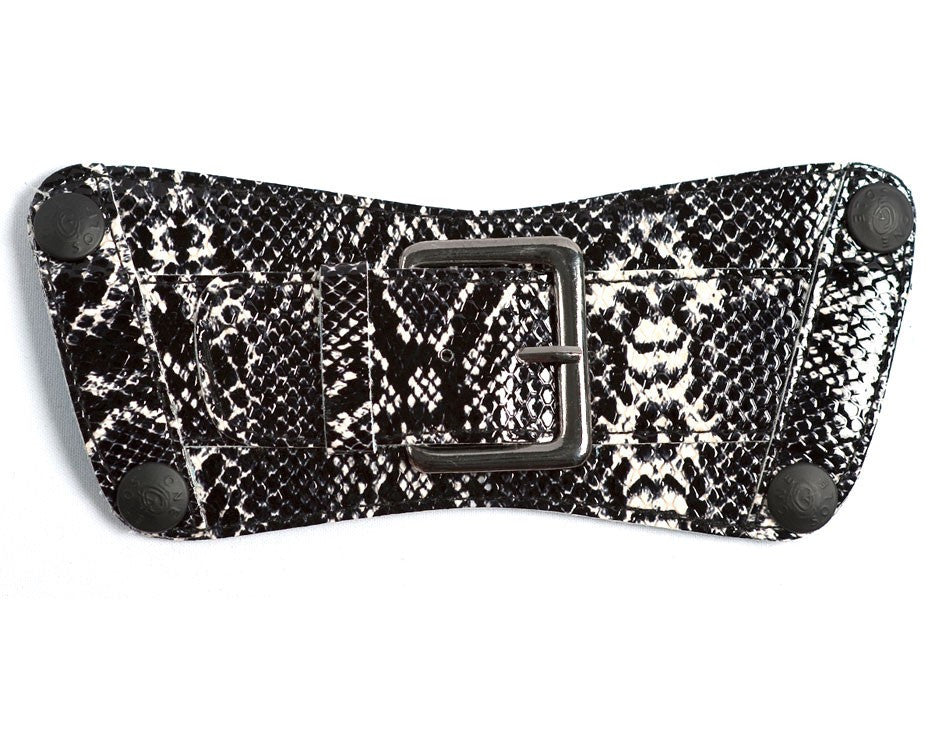 Black & White Python Belt Top