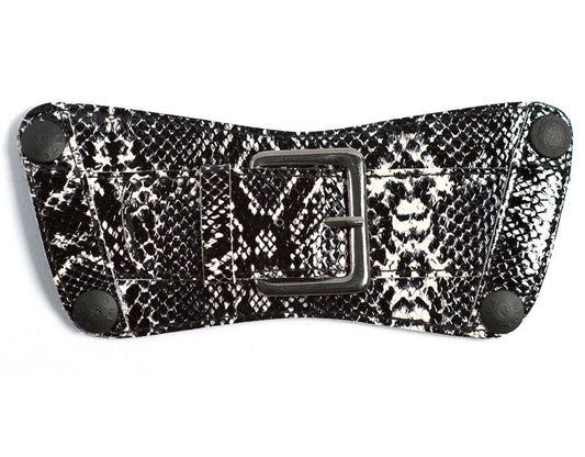 Black & White Python Belt Top