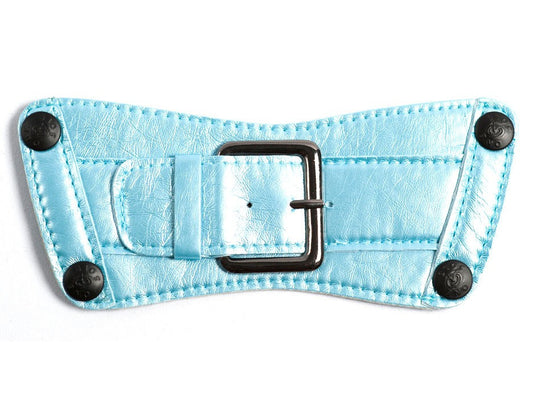 Shimmer Blue Belt Top