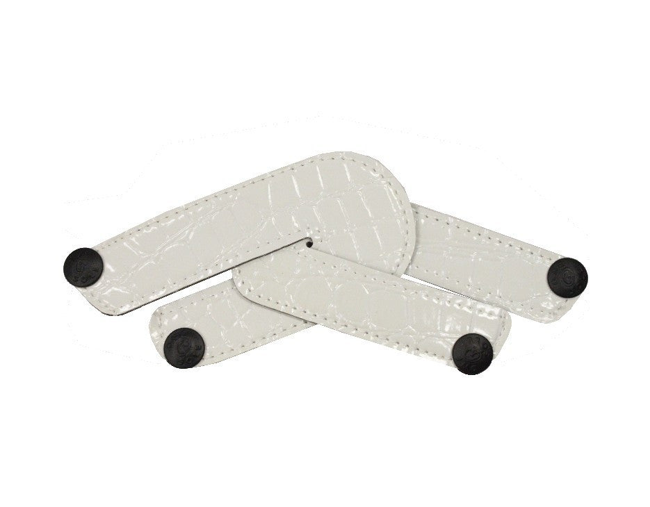 White Croco Duet Top
