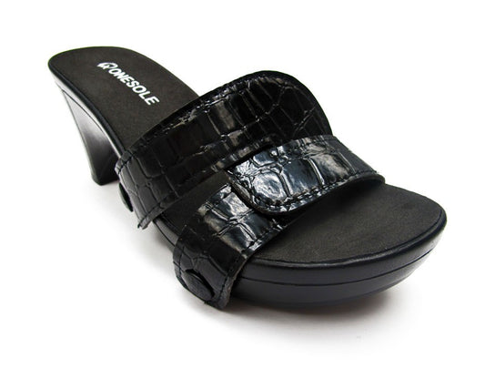 Crocodile Black Duet Top