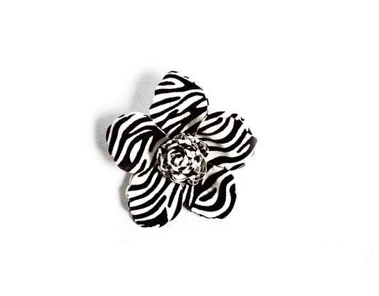 Embellishment "Zebra Flower" Pin