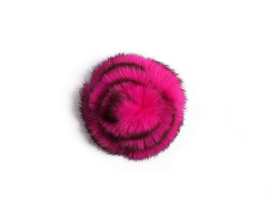 Embellishment "Hot Pink/Black Faux Fur" Pin