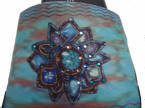 Silk Screen w/ Crystals "Denim Burst"