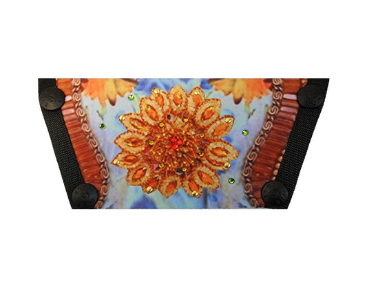 Silk Screen w/ Crystals "Sunflower Soltstice"