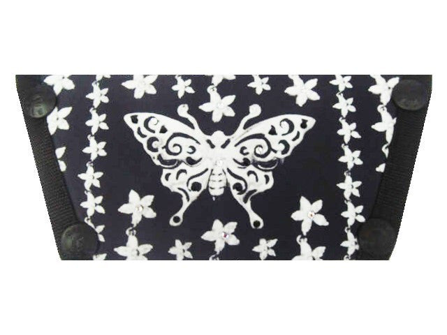 Silk Screen w/ Crystals "Butterfly Bling"