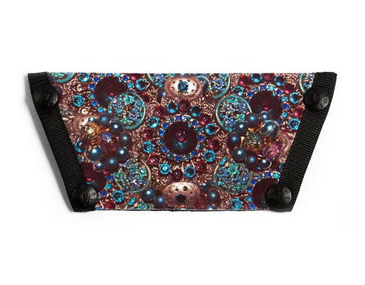 Silk Screen w/ Crystals "Moroccan Blue"