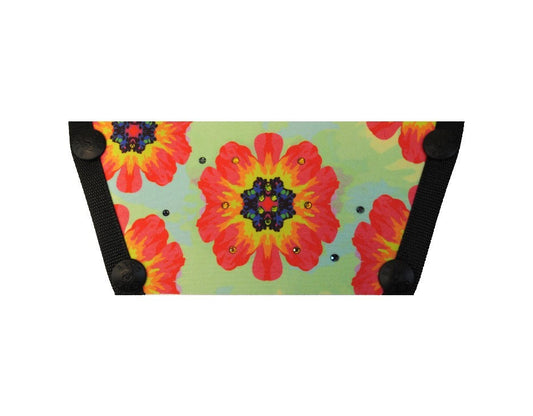 Silk Screen w/ Crystals "Fresh Bloom"