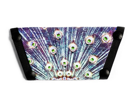 Silk Screen w/ Crystals "Peacock"