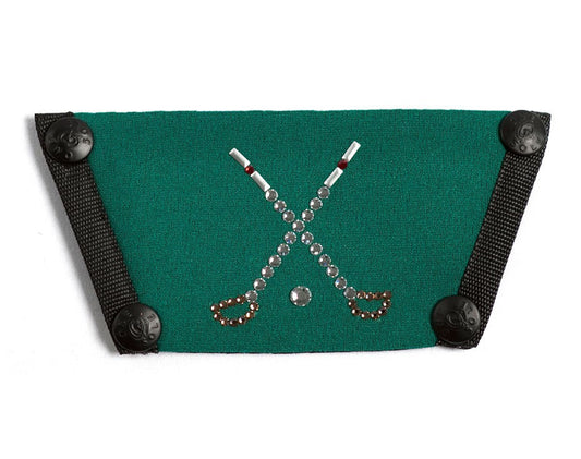 Silk Screen w/ Crystals "Golf Clubs"