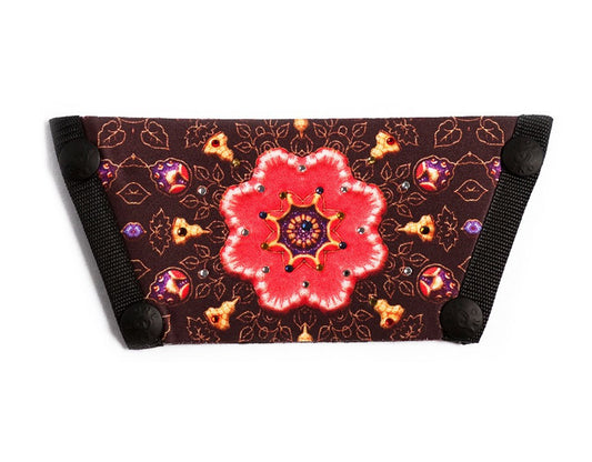 Silk Screen w/ Crystals "Autumn Petals"