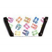 Silk Screen w/ Crystals "Beach Flops"