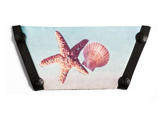 Silk Screen w/ Crystals "Starfish"