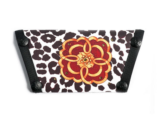 Silk Screen w/ Crystals "Treda Floral"