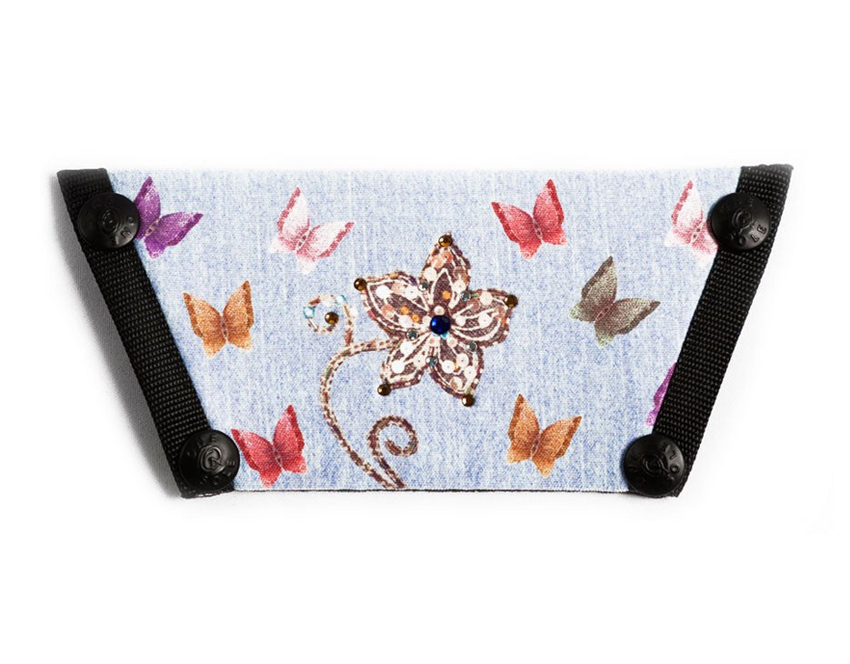 Silk Screen w/ Crystals "Butterfly Bouquet"