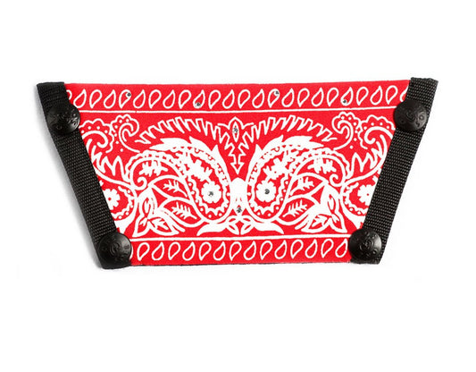 Silk Screen w/ Crystals "Red Bandana"