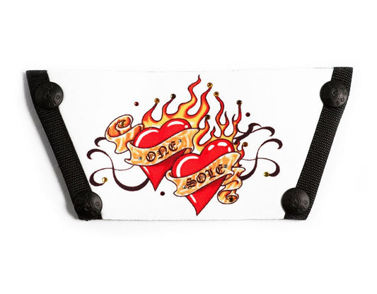 Silk Screen w/ Crystals "Heart Tattoo"