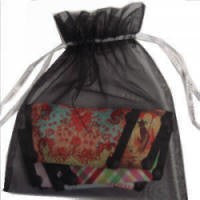 "Black" Organza Storage Bag version34