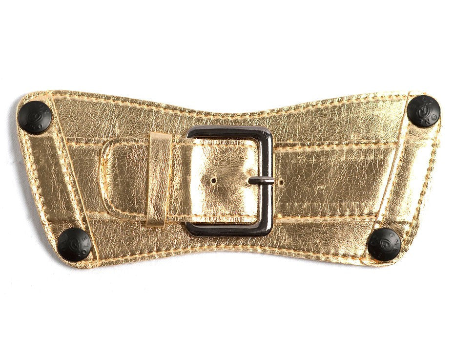 Gold Metallic Belt Top