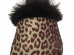 Furry Leopard Clog Top