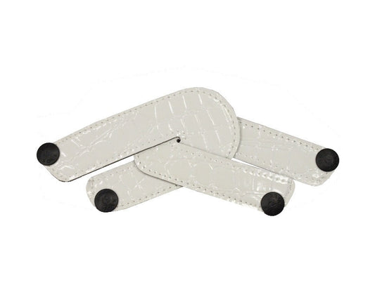 White Croco Duet Top