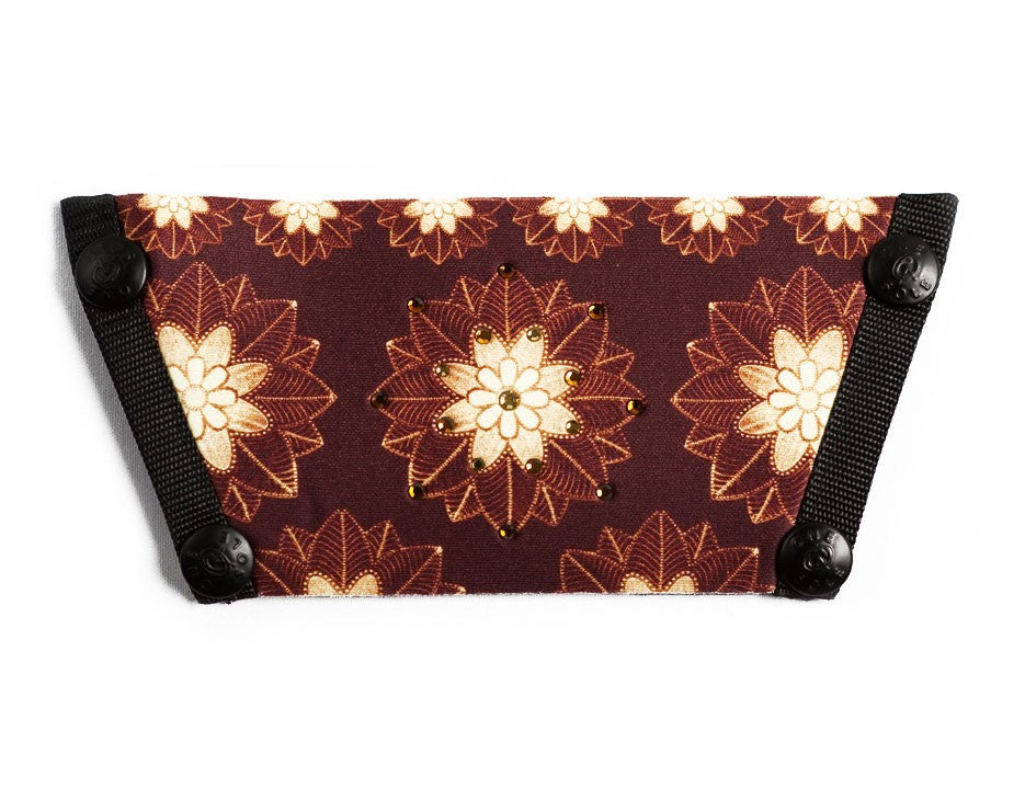 Silk Screen w/ Crystals "Dusky Burst"