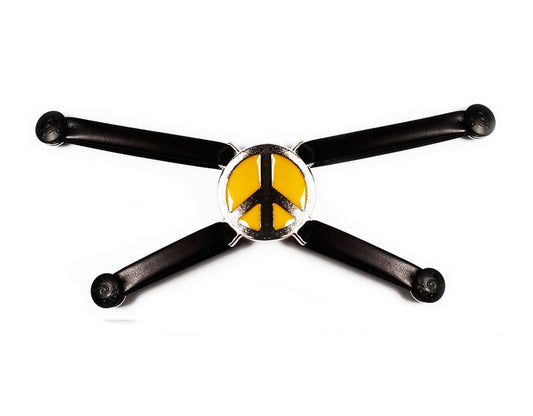 Yellow Peace Sign - Strappies